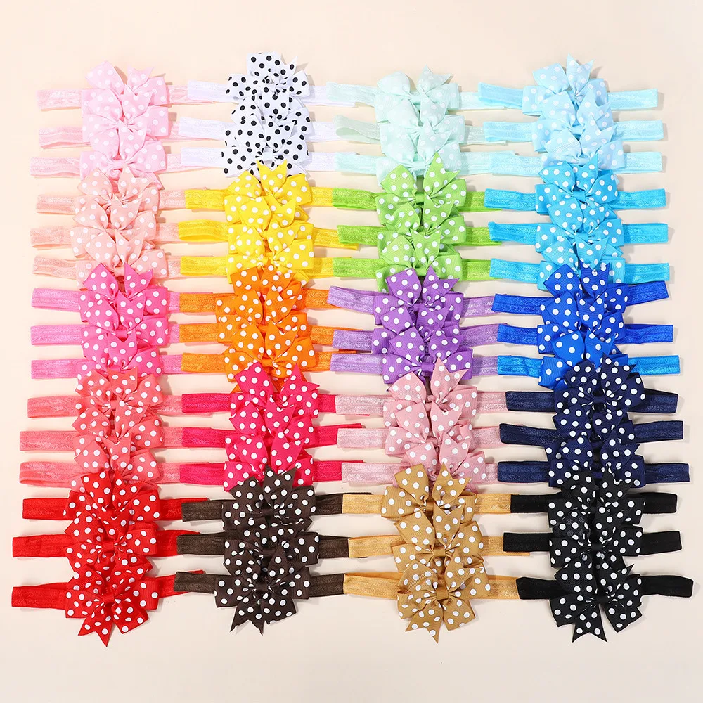 Travel Accessories With Toddler - 60Pcs Fashion Wave Point Sunflower Elastic