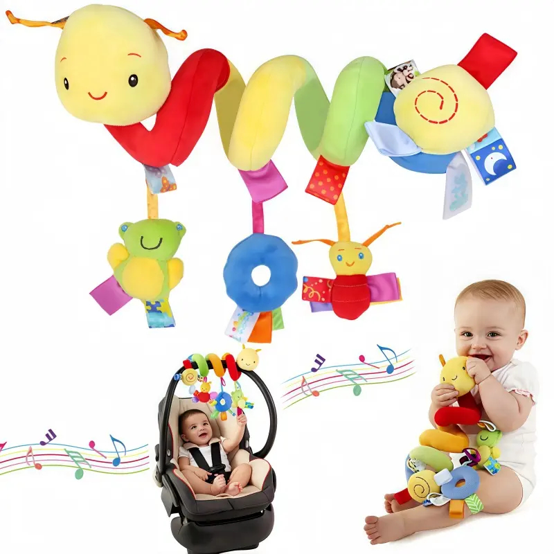 Travel Accessories With Baby - Baby Hanging Car Seat Toys Plush