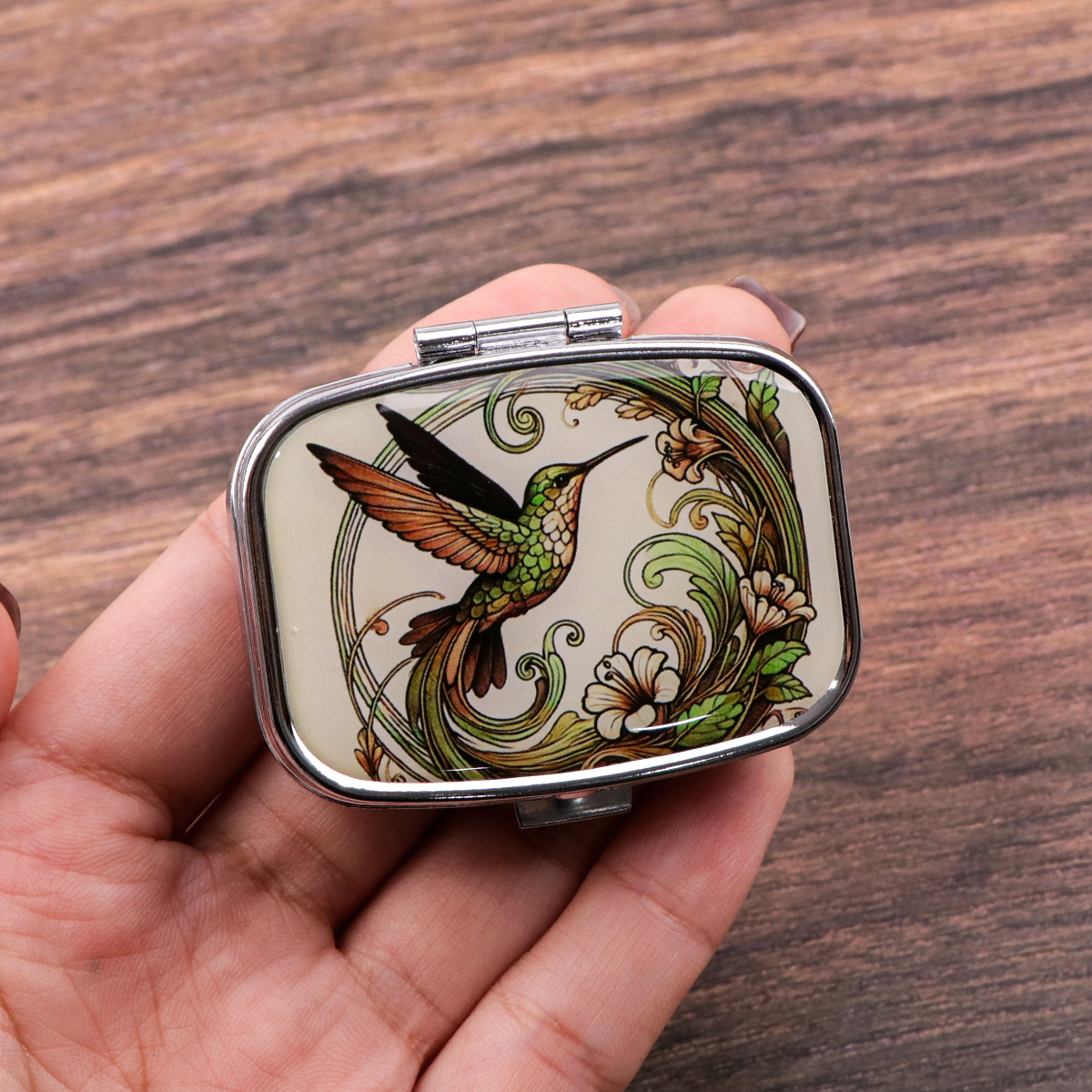 Travel Accessories Box - Cute Bird Cartoon Travel Pill Organizer