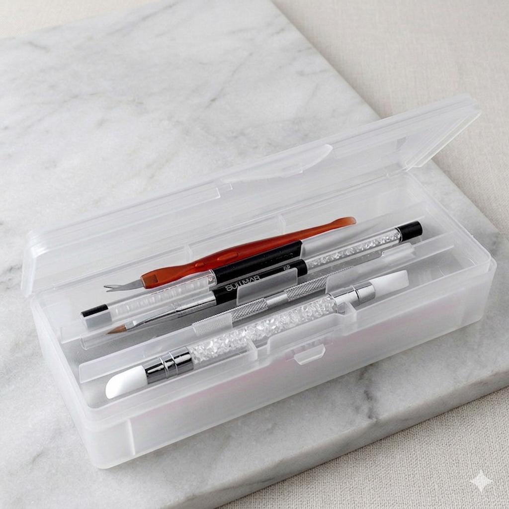 Travel Accessories Box - Transparent Nail Studio Set Nail Tool