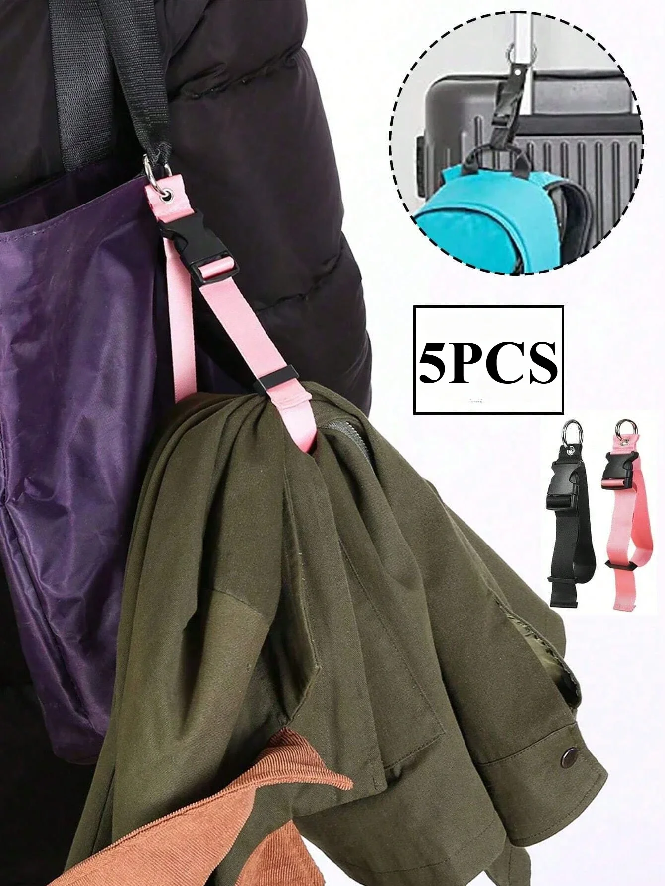 Travel Accessories Bag For Men - Portable Anti-Theft Luggage Strap Durable Outdoor