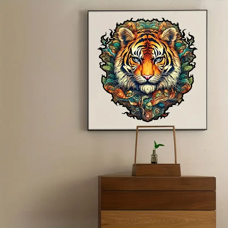 Tiger Wooden Jigsaw Puzzle, Un – Travel Accessories Unique recenzja i cena