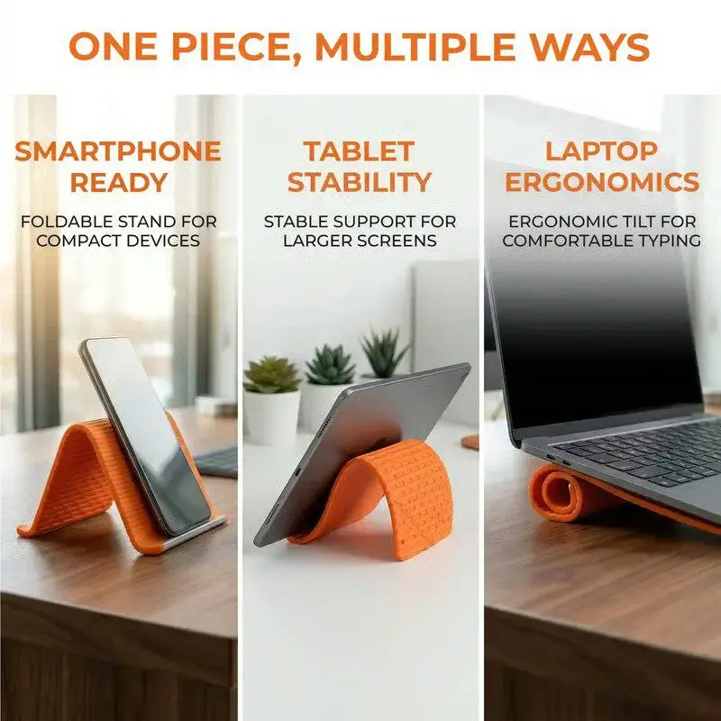 Silicone Foldable Phone Stand  – Travel Accessories Gifts recenzja i cena