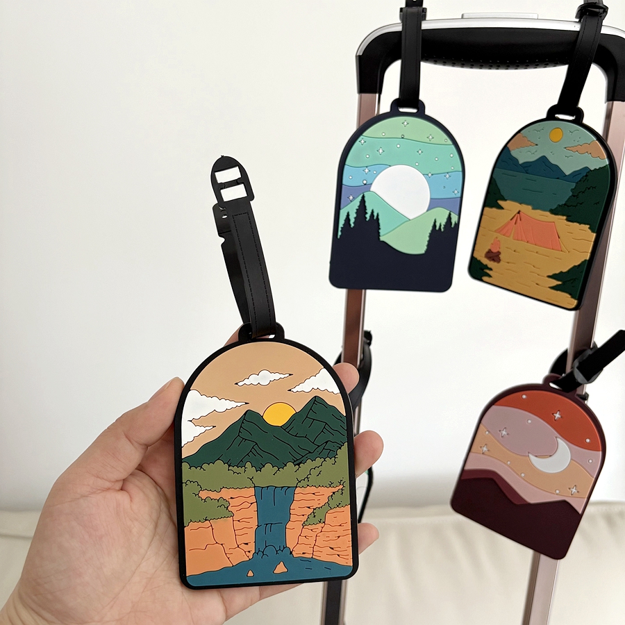 1/3/6pcs landscape luggage tag – Travel Accessories Unique recenzja i cena
