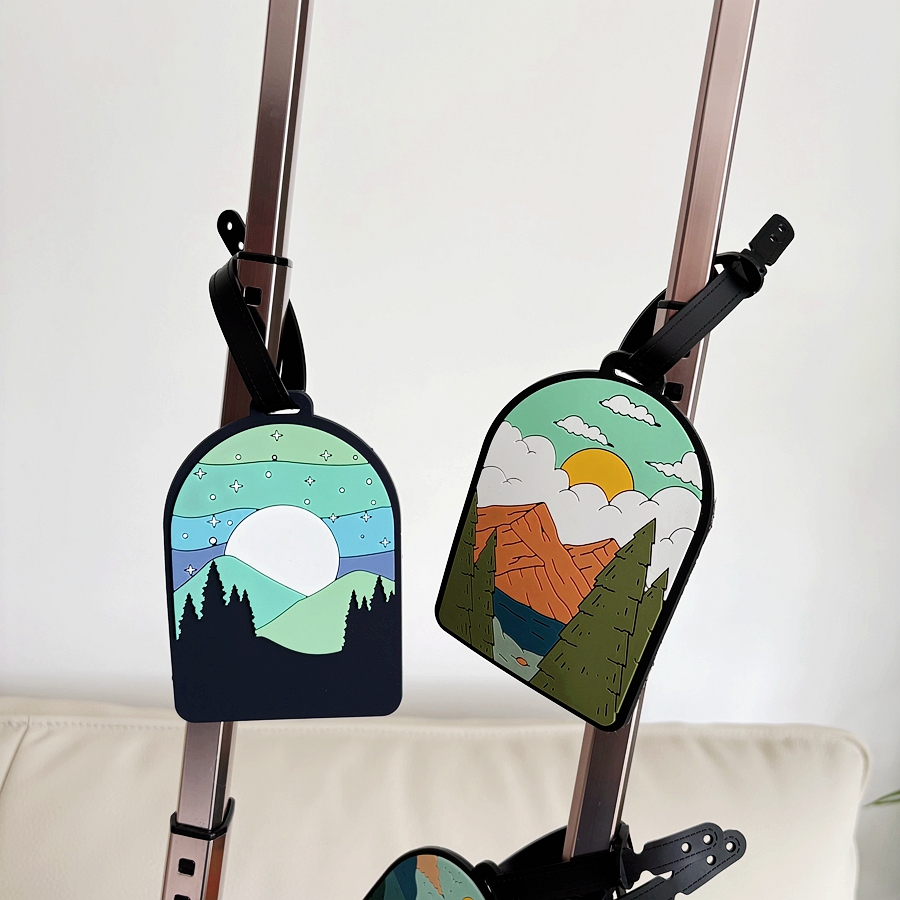 1/3/6pcs landscape luggage tag – Travel Accessories Unique recenzja i cena
