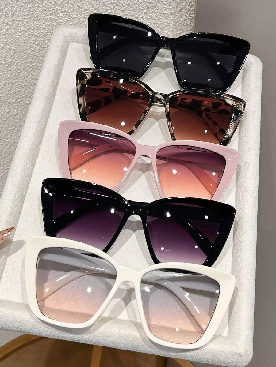 Womens Plastic Cat Eye Geometr – Travel Accessories Men recenzja i cena