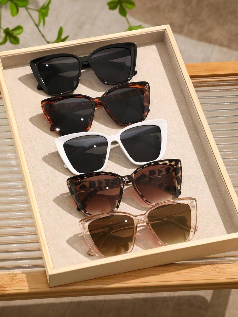 Womens Plastic Cat Eye Geometr – Travel Accessories Men recenzja i cena