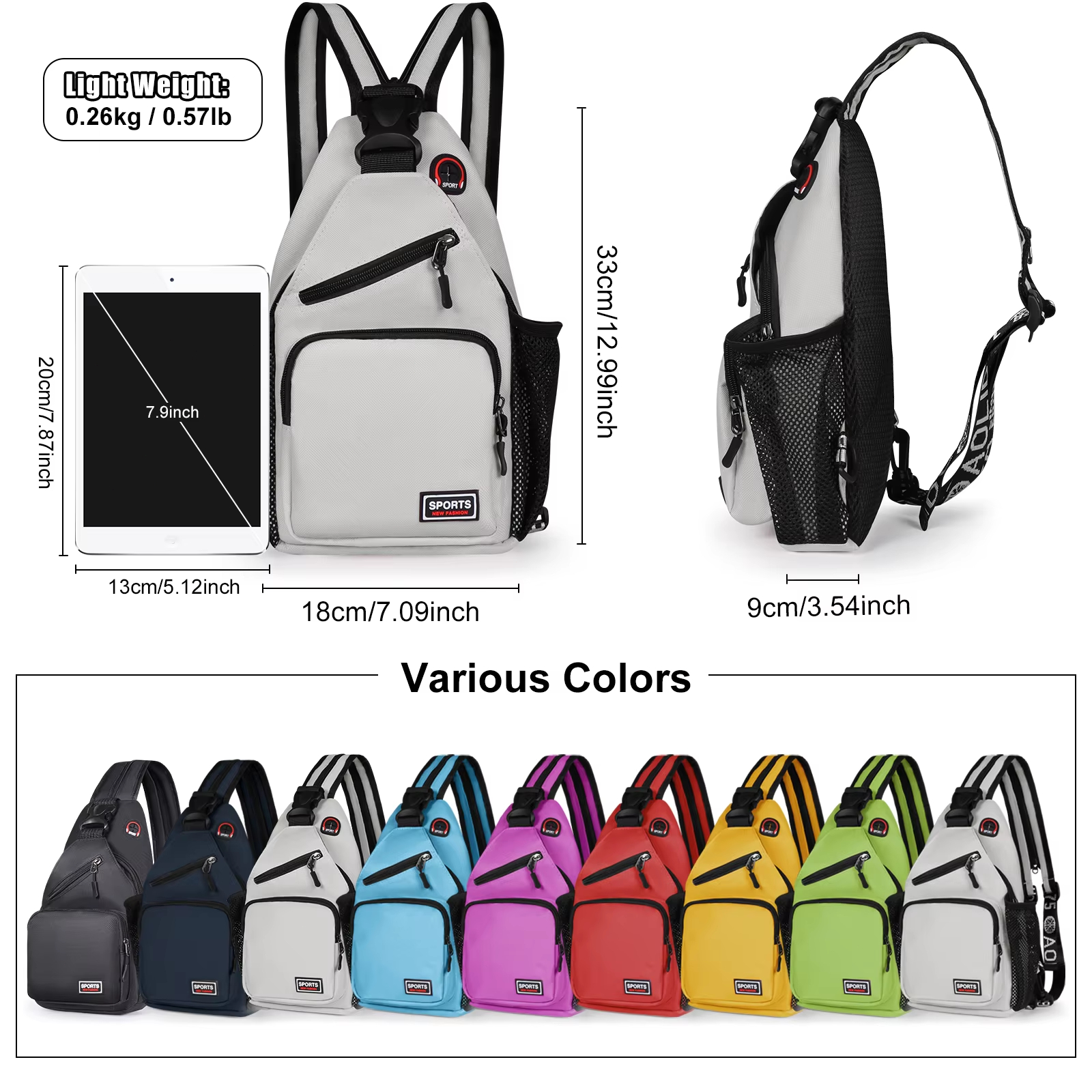 Oxford Chest Bag Men Women Cro – Travel Accessories Men recenzja i cena