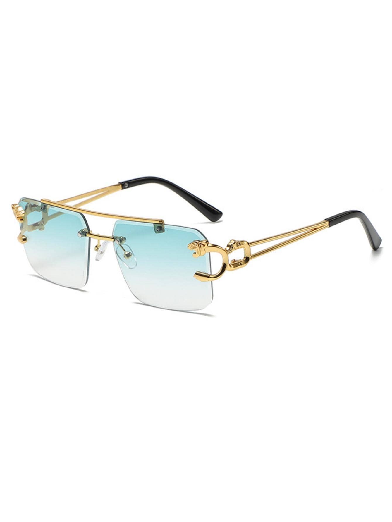 1pair Men Rimless Fashion Glas – Travel Accessories Men recenzja i cena