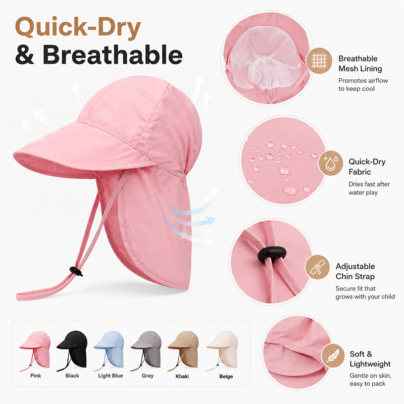 Quick Dry Baby Hats Summer Thi – Travel Accessories With Baby recenzja i cena