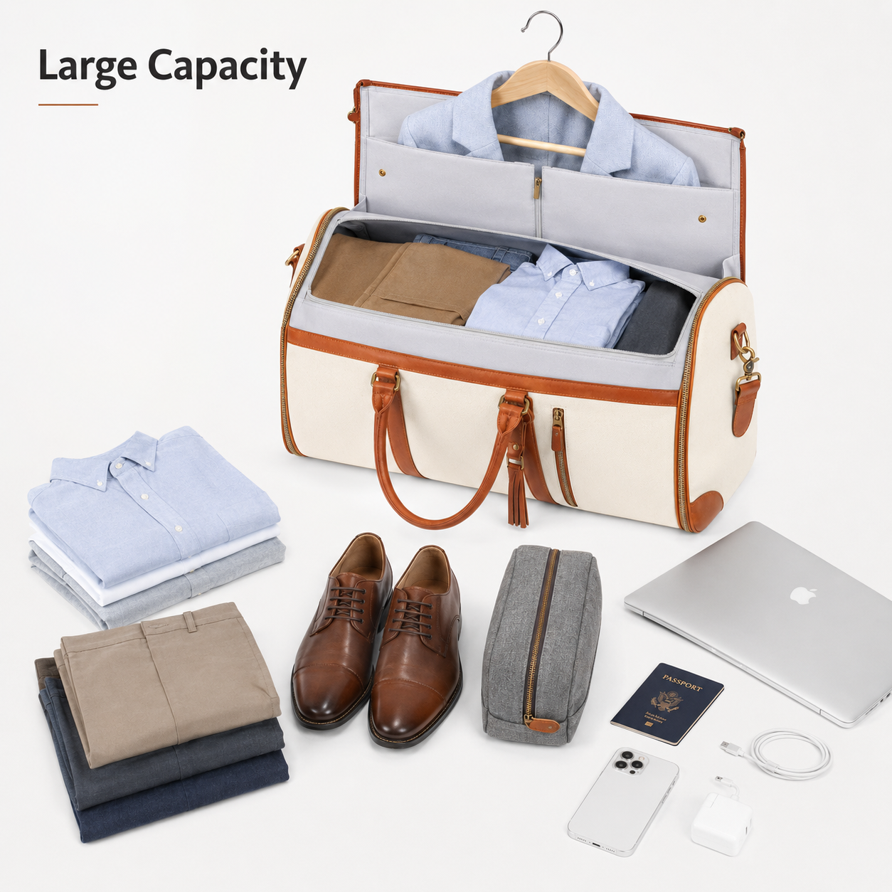 2 in 1 Convertible Garment Duf – Travel Accessories Bag For Men recenzja i cena