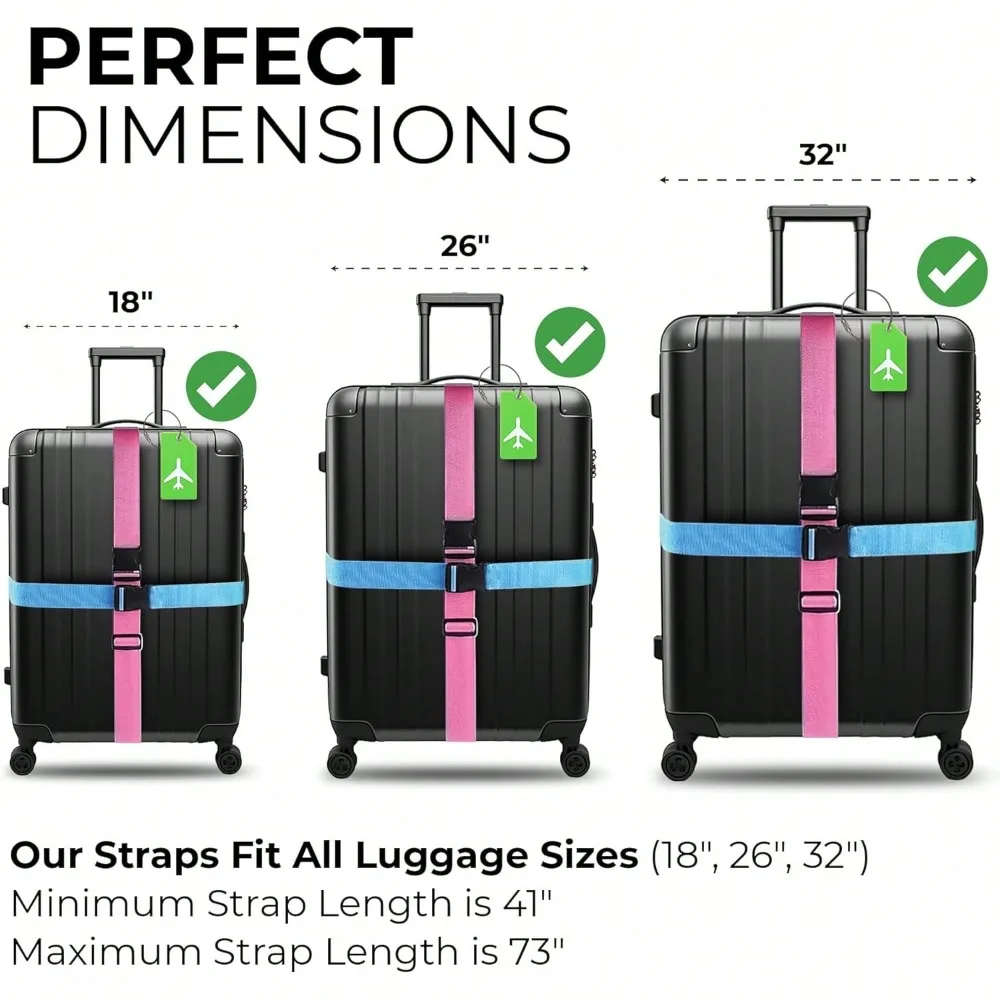 Luggage Strap Set with Luggage – Travel Accessories Unique recenzja i cena