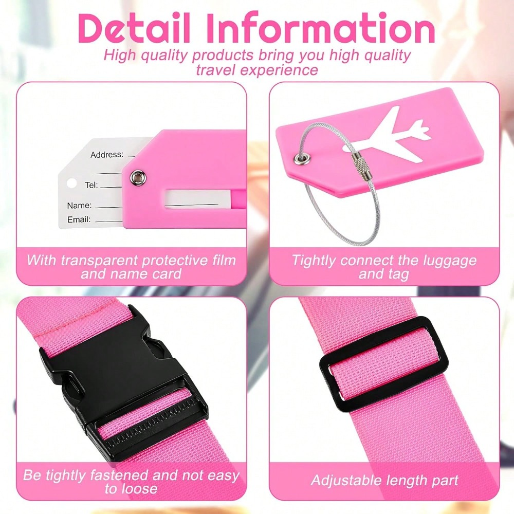 Luggage Strap Set with Luggage – Travel Accessories Unique recenzja i cena