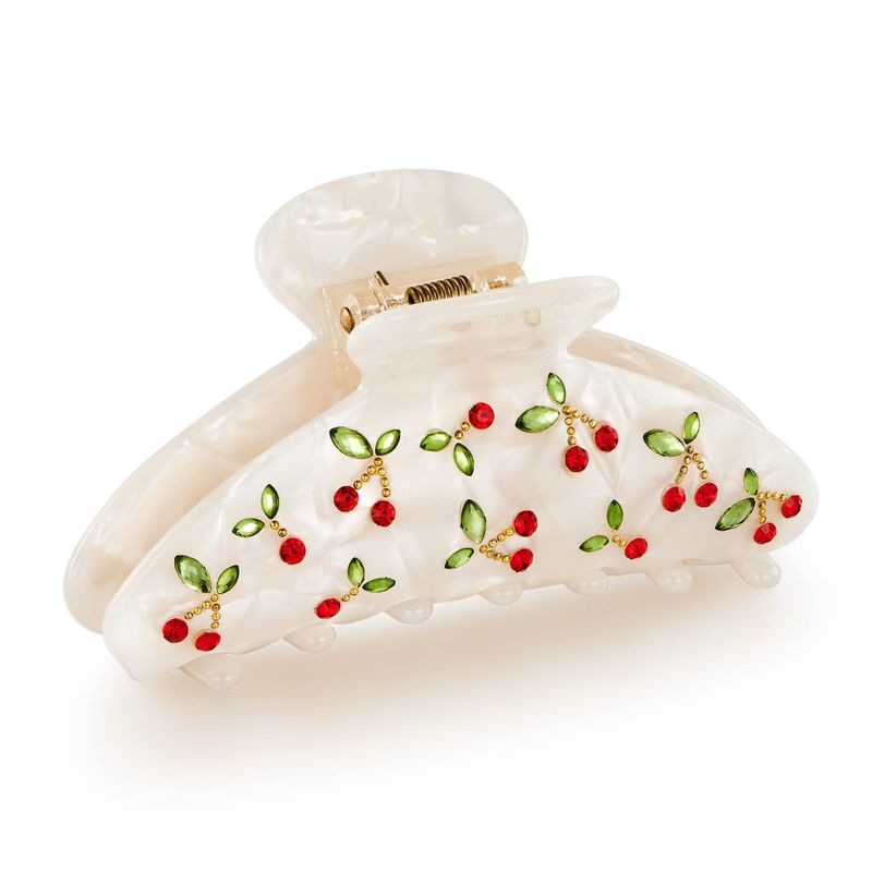 1pc Cherry hair clip, rhinesto – Quality Travel Accessories recenzja i cena