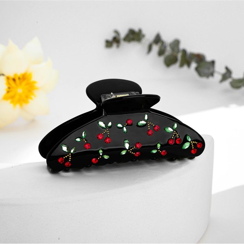 1pc Cherry hair clip, rhinesto – Quality Travel Accessories recenzja i cena