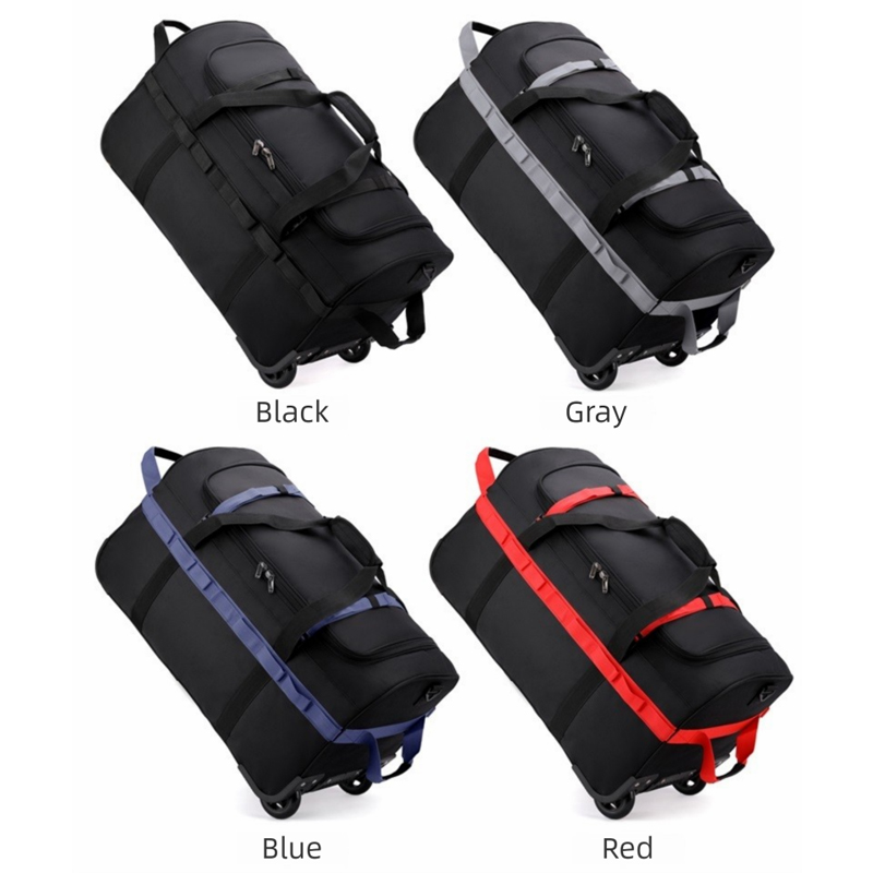 Heavy-Duty Wheeled Duffel Bag  – Travel Accessories Bag For Men recenzja i cena
