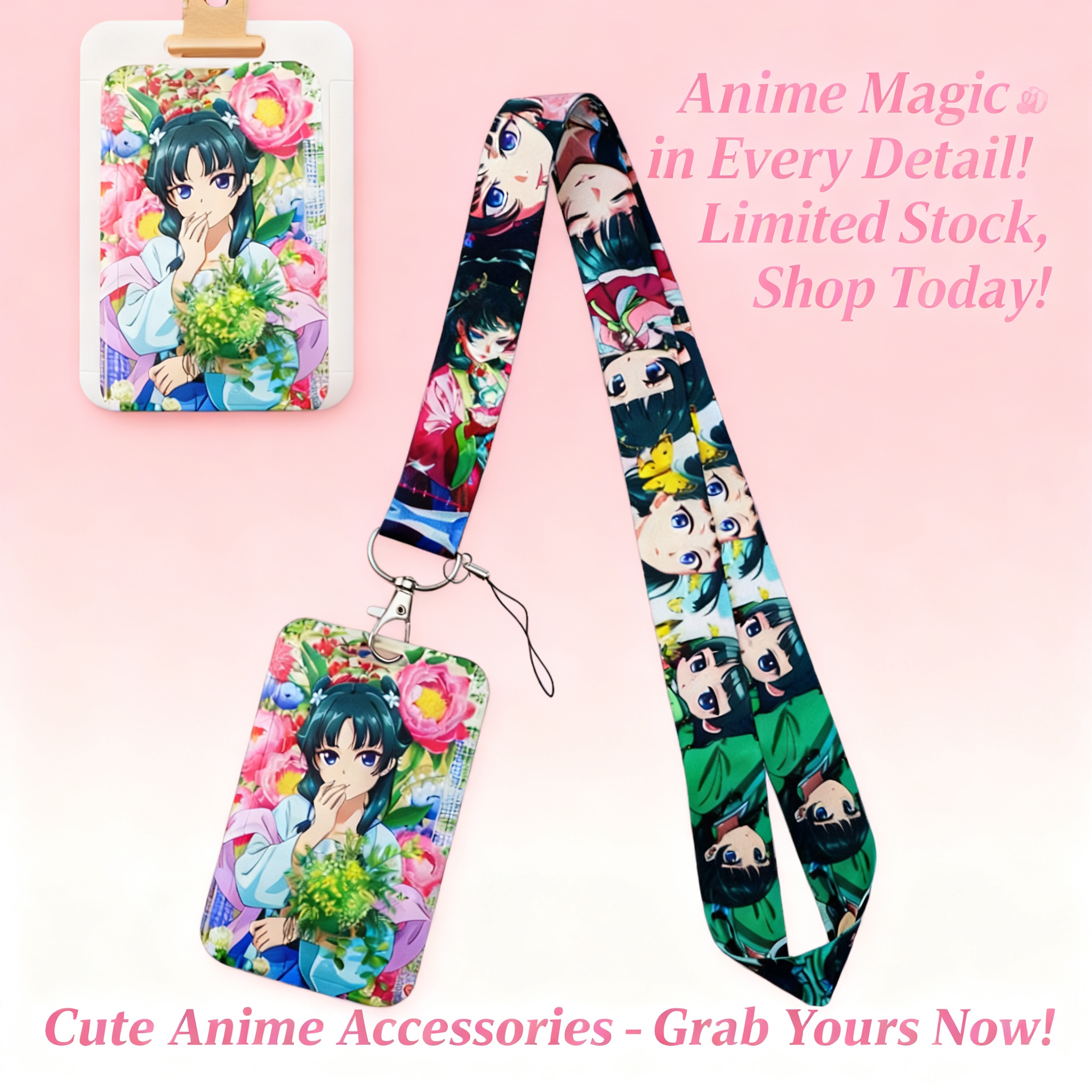 Cute Anime Girl Lanyard Neck S – Travel Accessories Men recenzja i cena