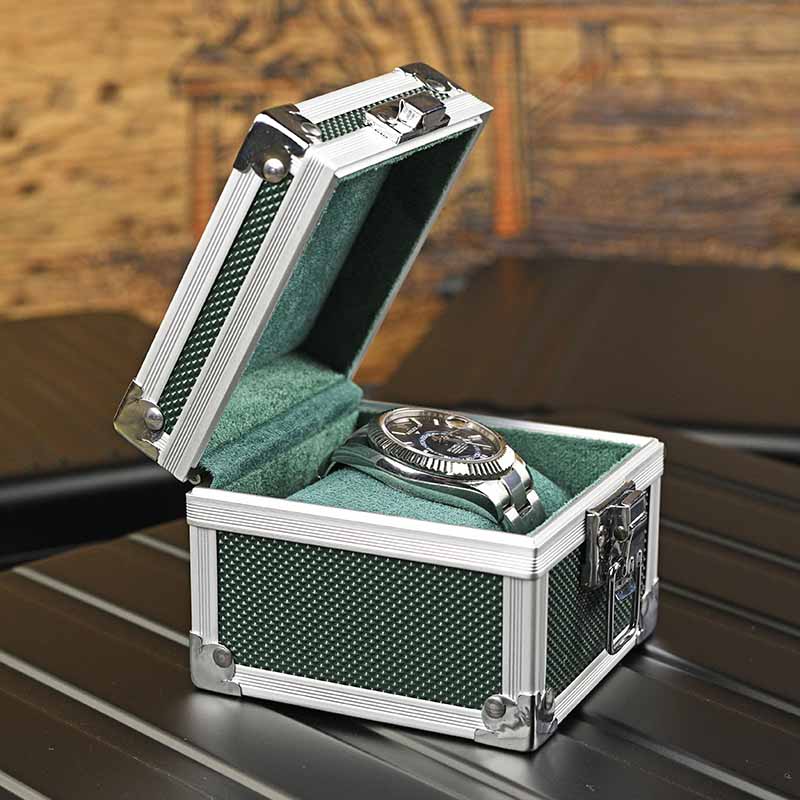 Portable Aluminum Watch Boxes  – Travel Accessories Display recenzja i cena