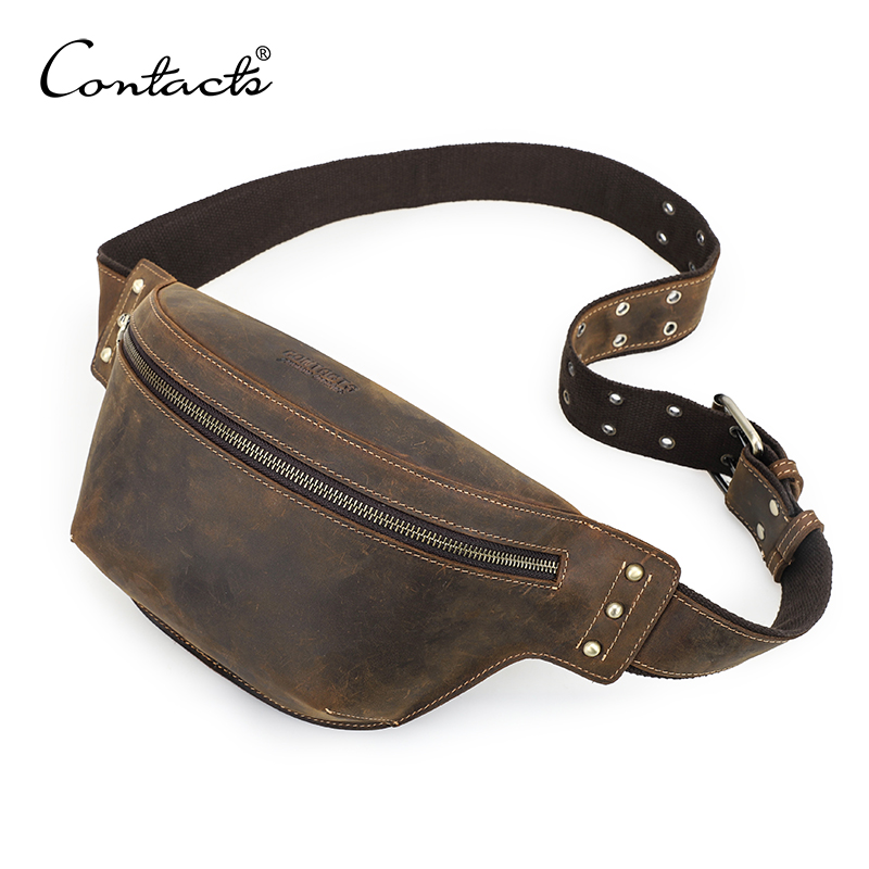 CONTACT'S Genuine Leather Wais – Travel Accessories Men recenzja i cena