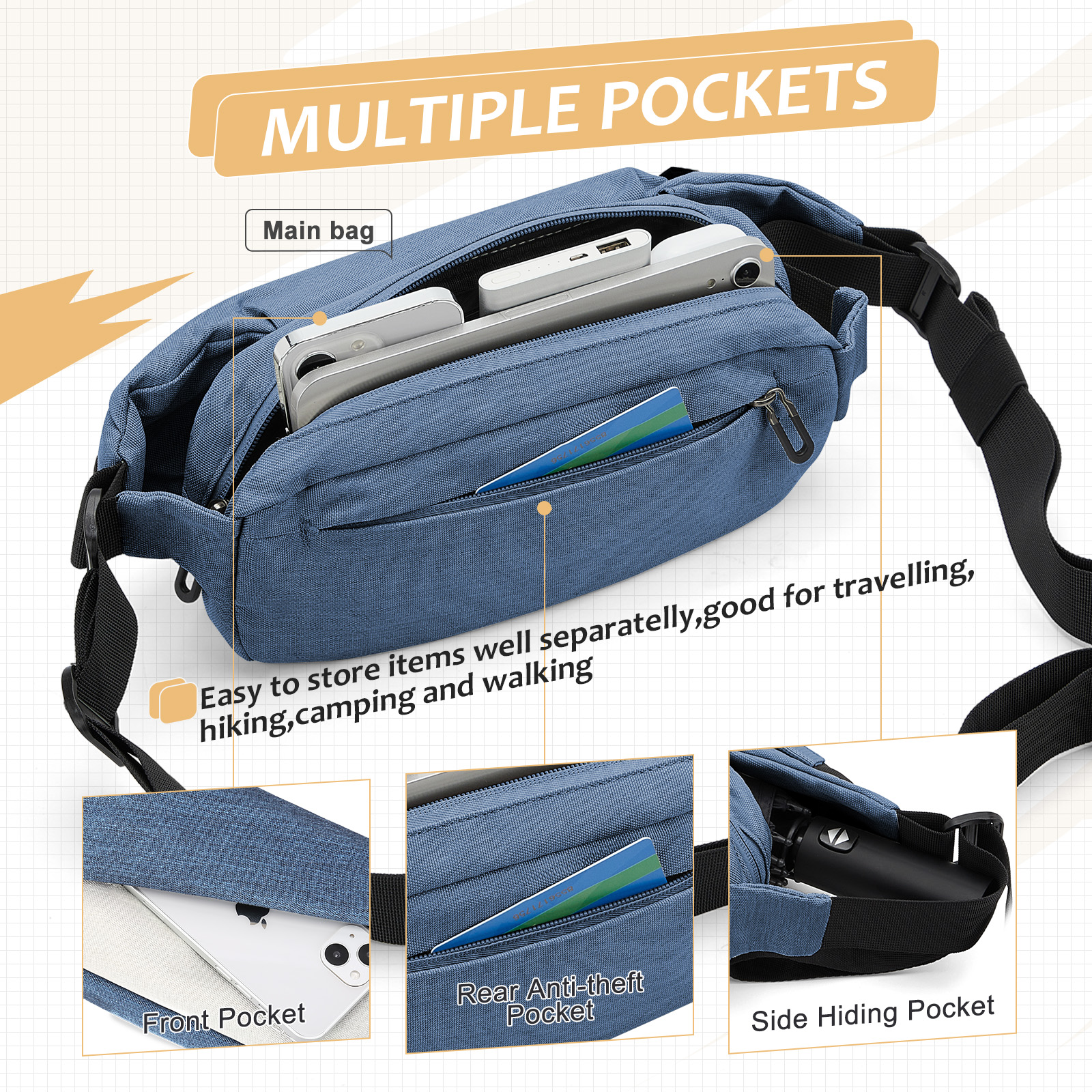 Fashionable Trendy Crossbody B – Travel Accessories Men recenzja i cena