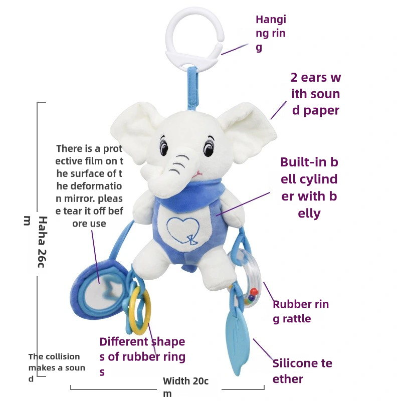 Soft Stuffed Animal Baby Rattl – Travel Accessories With Toddler recenzja i cena