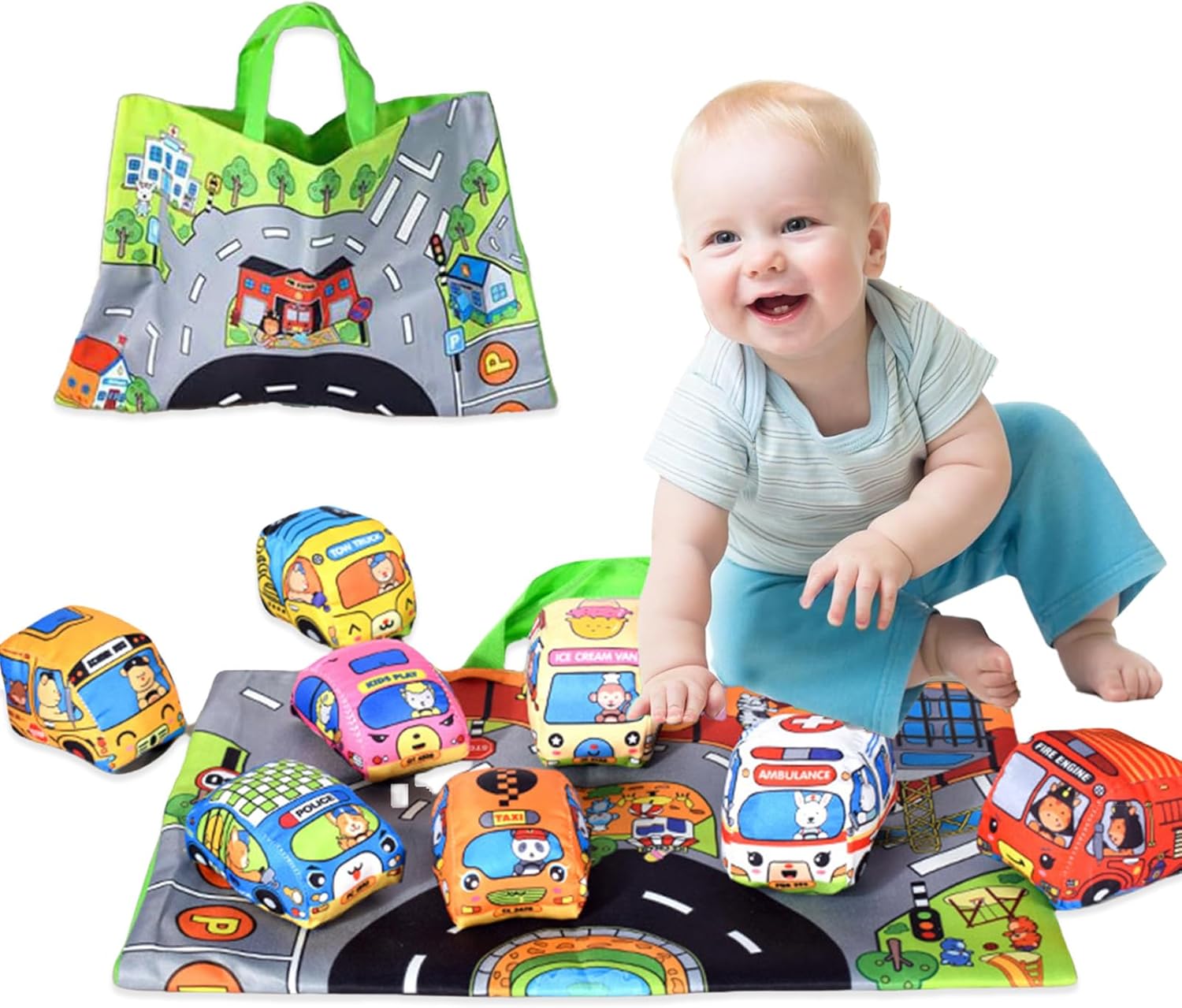 Soft Fabric Car Toy for Babies – Travel Accessories With Baby recenzja i cena