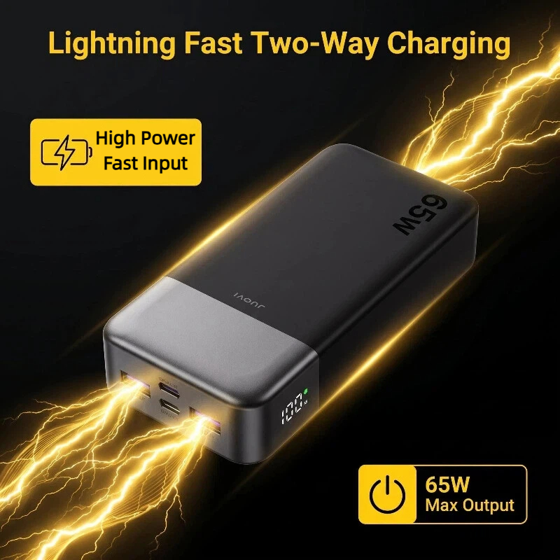 JUOVI 20000mAh Power Bank 65W  – Travel Accessories Display recenzja i cena