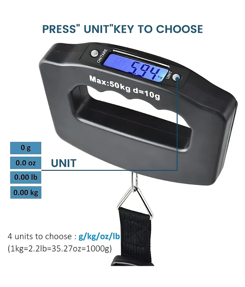 50kg Digital Luggage Scale Por – Travel Accessories Display recenzja i cena