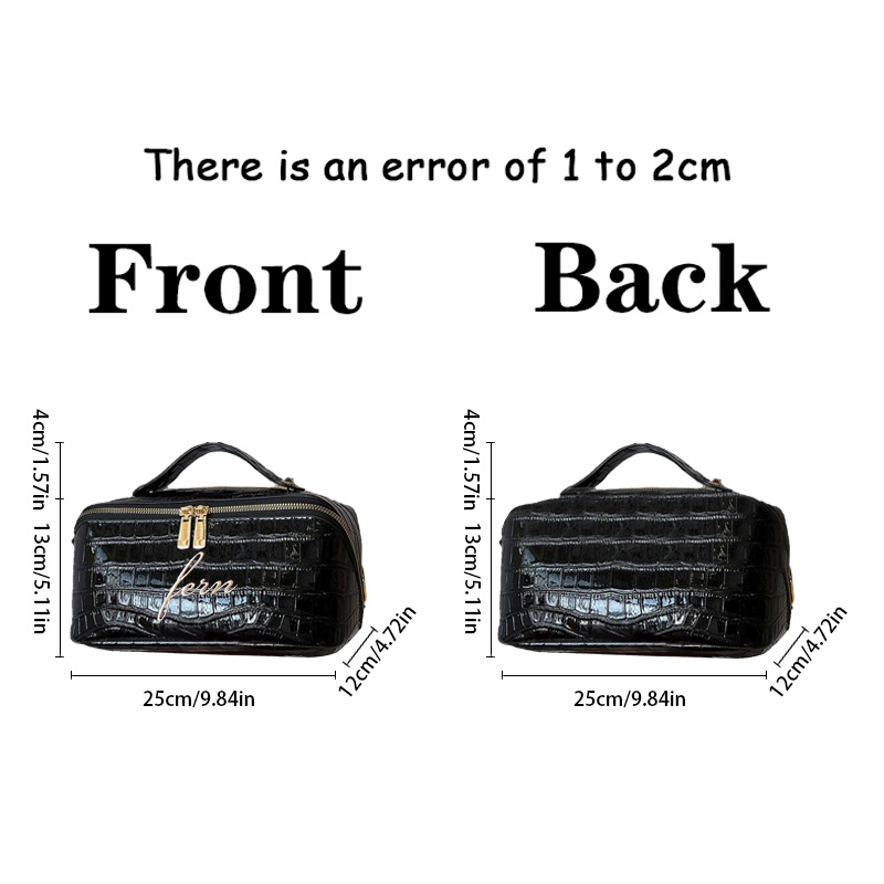 Embroidered Croc Makeup Bag Pe – Travel Accessories Ideas recenzja i cena